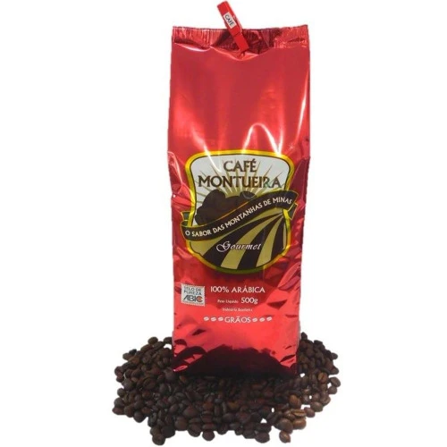 CAFÉ TORRADO EM GÃOS 500 GR MONTUREIRA