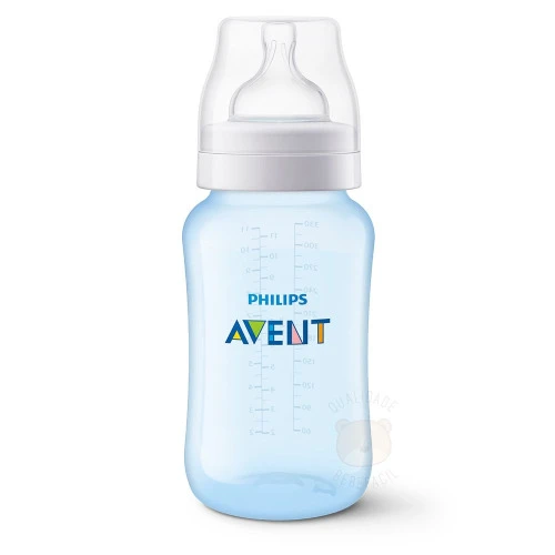 MAMADEIRA AIRFLEX CLASSIC AZUL 330ML (3M ) PHILIPS AVENT