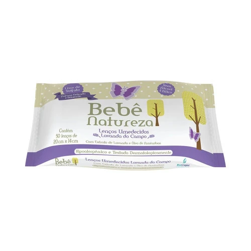 BEBÊ NATUREZA LENCO UMED COM 50 LAVANDA
