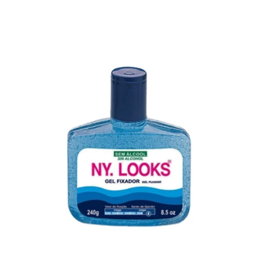 GEL FIXADOR MEGA FORTE NY LOOKS FRASCO 240G