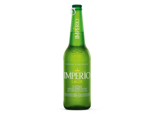 CERVEJA IMPERIO 600ML PILSEN LAGER GARRAFA