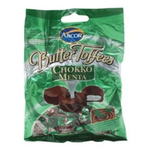 BALA BUT TOFFEES RECHEADO CHOKKO MENTA R BALAS BUTTER MENTA 750GR