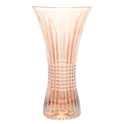 VASO CRISTAL DE CHUMBO QUEEN AMBAR 16X10X30CM