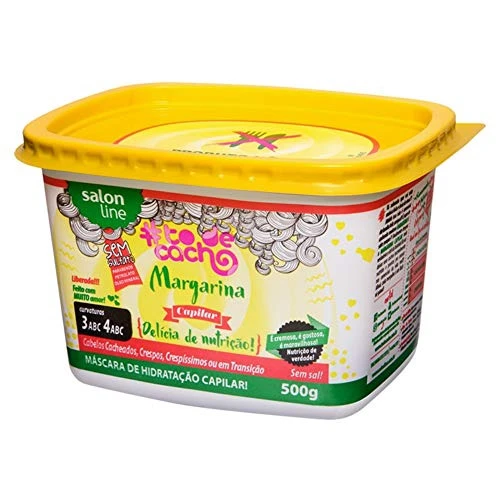 LINHA TRATAMENTO TODECACHO SALON LINE MARGARINA CAPILAR {DELÍCIA DE NUTRICAO } 500 GR SALON LINE COL