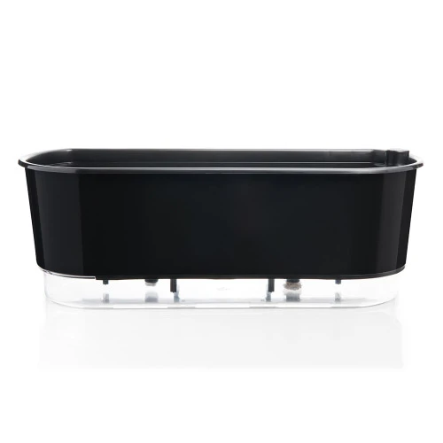 JARDINEIRA AUTOIRRIGÁVEL RAINBOW ALT: 14CM X LARG: 40CM PRETO