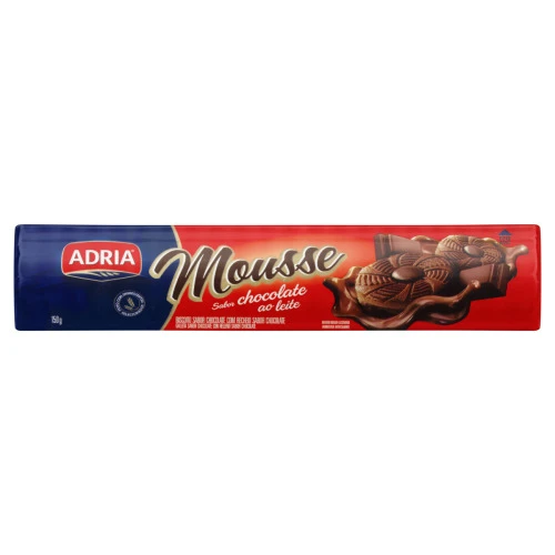 BISCOITO MOUSSE ADRIA CHOCOLATE LEITE