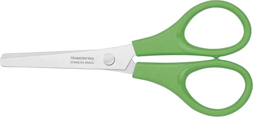 TRAMONTINA 25900 144 TESOURA ESCOLAR SEM PONTA 4 POL 10 CM MULTICOR