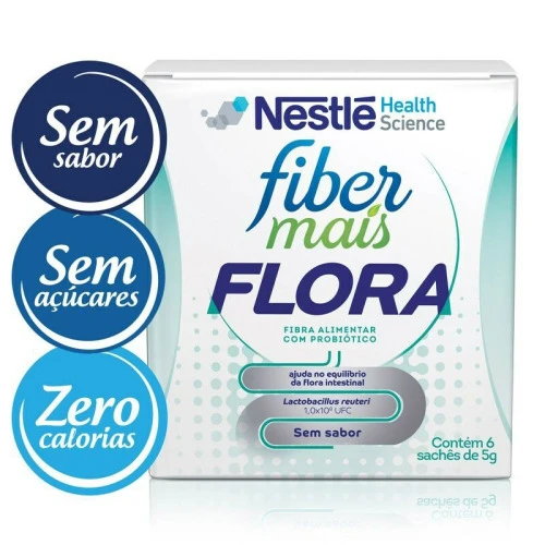 FIBER MAIS FLORA 6 SACHÊS 5G