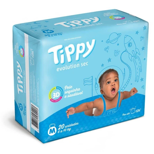 FRALDA TIPPY M MEGA COM 44