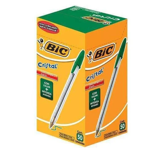 CANETA BIC CRISTAL VERDE