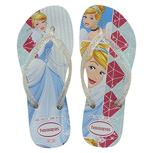 SANDALIA HAVAIANAS KIDS S PRINCESS 25 26 BCO BCO