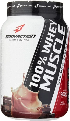 100% WHEY MUSCLE CHOCOLATE BODYACTION 900G