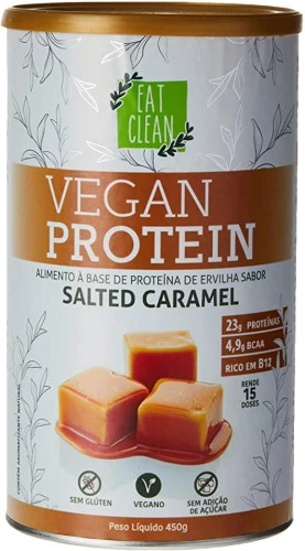 VEGAN PROTEIN SALTED CARAMEL EAT CLEAN 450G