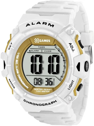 RELÓGIO MASCULINO X GAMES XMPPD332 BXBX DIGITAL BRANCO