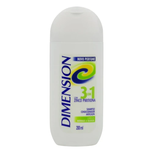 SHAMPOO 3 EM 1 DIMENSION CABELOS NORMAIS A OLEOSOS FRASCO 200ML