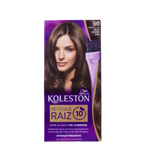 WELLA KOLESTON RETOQUE PARA RAIZ CASTANHO CLARO Nº50 1 UNIDADE