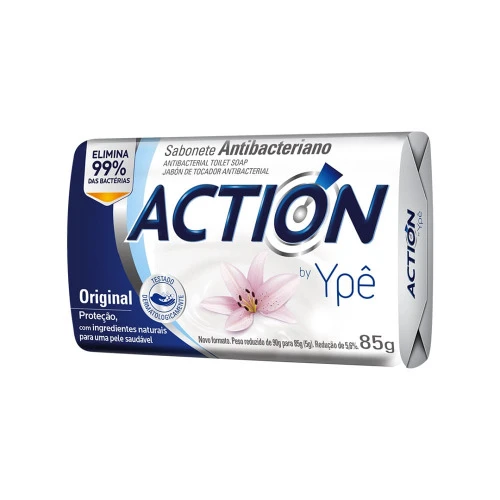 SABONETE ANTIBACTERIANO ACTION YPÊ ORIGINAL 85G
