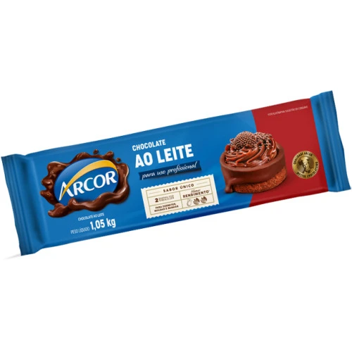 CHOCOLATE PARA COBERTURA ARCOR LEITE 1 05KG