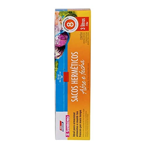 SACO HERMETICO FECHO ABRE E FECHA SANREMO 3L