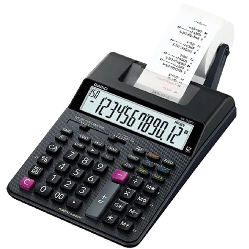 CALCULADORA DE MESA BOBINA 12 DÍGITOS PRETO HR100RC 1 UN CASIO