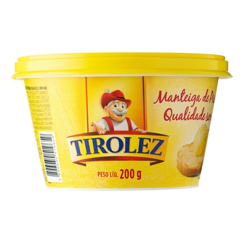 MANTEIGA SEM SAL TIROLEZ POTE 200G