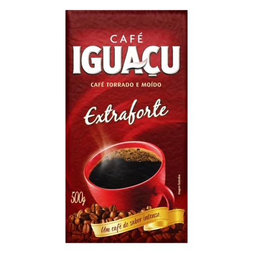 CAFÉ TORRADO E MOÍDO A VÁCUO EXTRAFORTE IGUAÇU PACOTE 500G