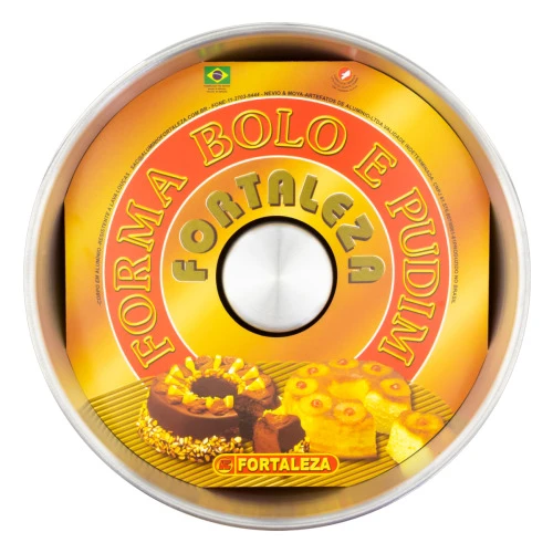 FORMA REDONDA COM FURO PARA BOLO E PUDIM FORTALEZA 22CM