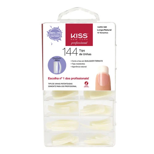 KISS UNHAS AUT M R 144PS11BR 144 TIPOS DE UNHA