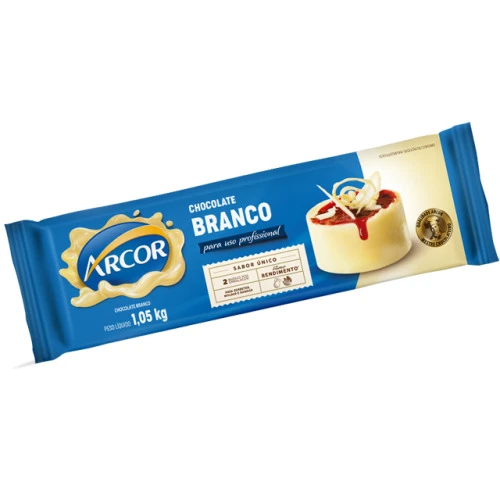 CHOCOLATE PARA COBERTURA ARCOR BRANCO 1 05KG