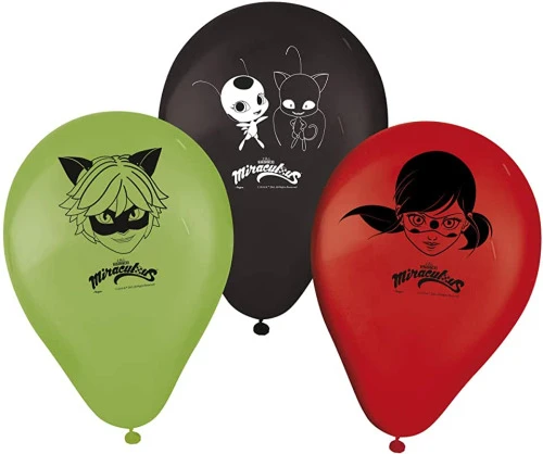 REGINA BALÃO LADYBUG R552 N09 VERDE PRETO VERMELHO PACOTE DE 25 UNIDADES