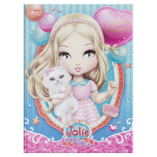 CADERNO CAPA DURA BROCHURA LETS HAVE FUN JOLIE TILIBRA 200MM X 275MM 96 FOLHAS