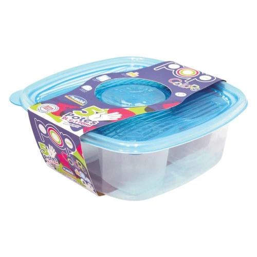 CONJUNTO POTES 5 PEÇAS POP QDR MD RF 5966