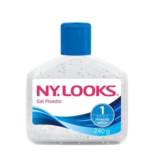 GEL FIXADOR NY LOOKS MÉDIA FIXAÇÃO 240G