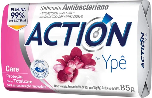 SABONETE EM BARRA ANTIBACTERIANO CARE YPÊ ACTION ENVOLTÓRIO 85G