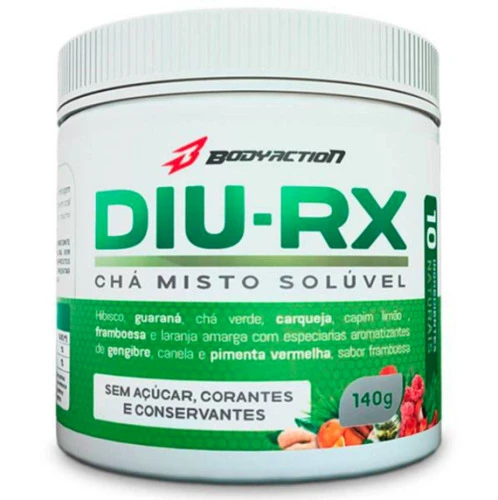 CHÁ MISTO DIU RX FRAMBOESA 140G BODY ACTION