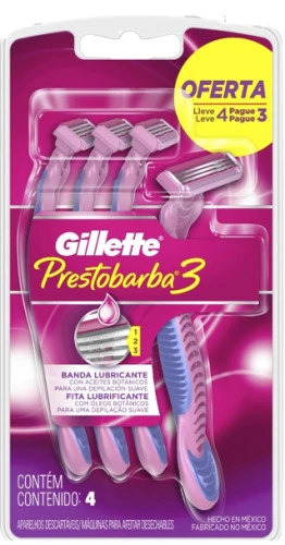 APARELHO PRESTOBARBA P SENSIVE LV