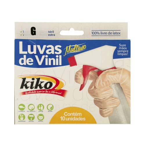 LUVA KIKO VINIL G COM 10