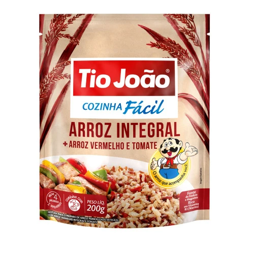 ARROZ TIO JOAO COZINHA FACIL 200G INTEG ARR VERMELHO TOMATE