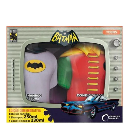 KIT CAPILAR INFANTIL BATMAN SHAMPOO 250ML  CONDICIONADOR 230ML