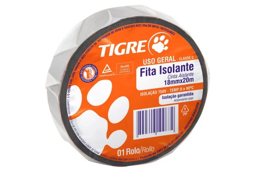 FITA ISOLANTE USO GERAL 18MM COM 20 METROS PRETA