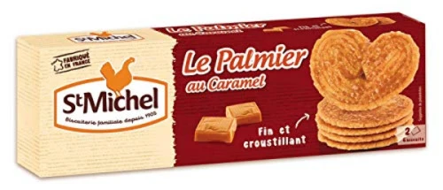 BISCOITO FOLHADO PEDAÇOS DE CARAMELO ST MICHEL CAIXA 100G