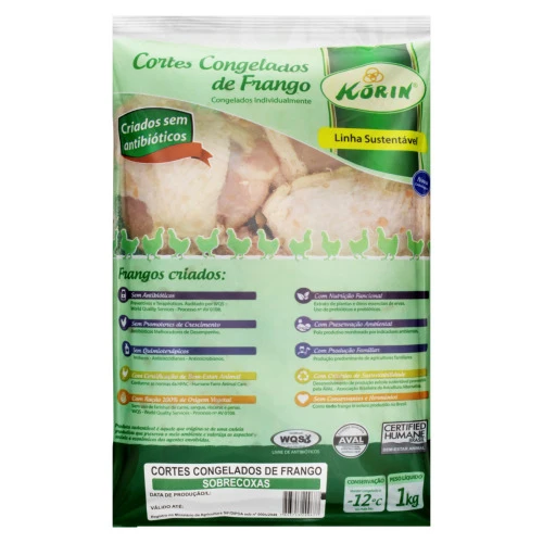 SOBRECOXA DE FRANGO CONGELADA KÓRIN SUSTENTÁVEL 1KG