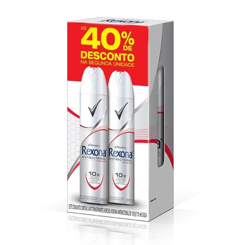 DESODORANTE AEROSOL REXONA FEMININO ANTIBACTERIANO 105G