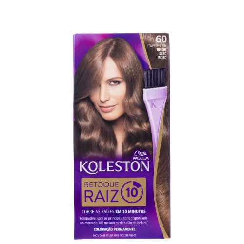 RETOQUE DE RAIZ COLORAÇÃO PERMANENTE KOLESTON LOURO ESCURO 100ML
