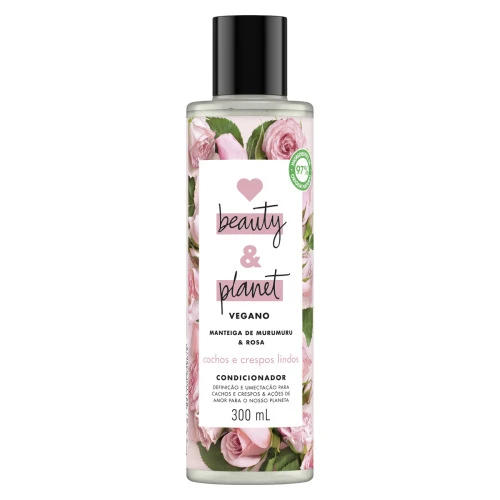 CONDICIONADOR LOVE BEAUTY PLANET CACHOS E CRESPOS LINDOS FRASCO 300ML