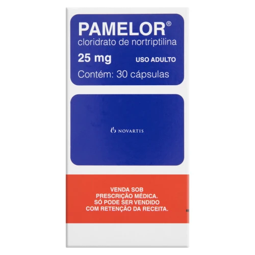 PAMELOR 25MG NOVARTIS CAIXA 30 CÁPSULAS