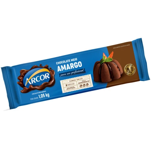 CHOCOLATE PARA COBERTURA ARCOR MEIO AMARGO 1 05KG