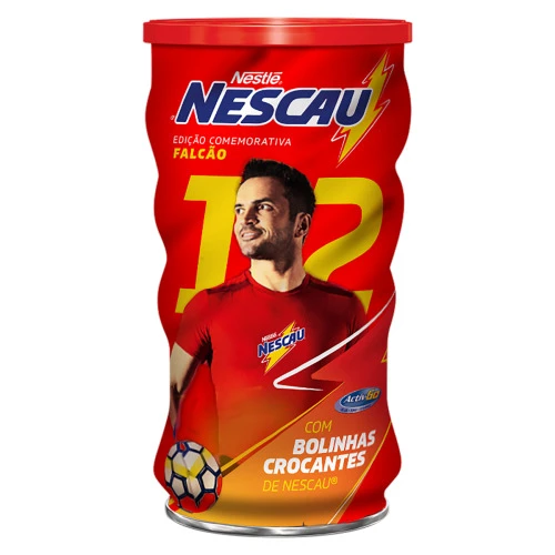 ACHOCOLATADO EM PÓ NESTLÉ NESCAU LATA 380G EDIÇÃO COMEMORATIVA FALCÃO