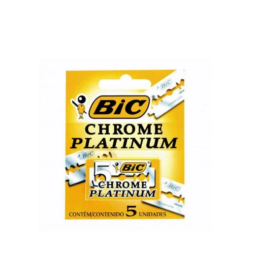LAMINA NAVALHA NAVALHETE BIC CHROME PLATINUM COM 5UN 1UN