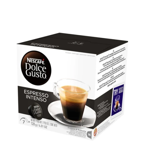 CAFÉ EM CÁPSULAS ESPRESSO INTENSO DOLCE GUSTO NESTLÉ 128G
